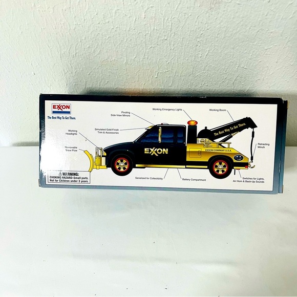 1999 EXXON GOLD COLLECTOR'S EDITION GOLD TOW TRUCK NIB VINTAGE - Picture 3 of 6
